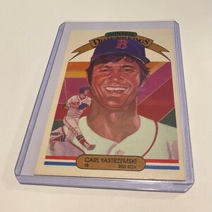 Carl Yastrzemski 1982 Donruss Diamond Kings Baseball Card # 25 Vintage